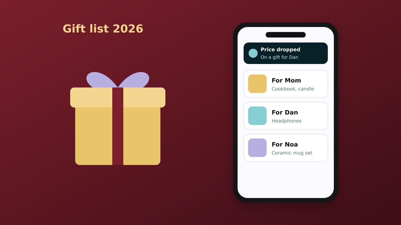How to Build a Holiday Gift List From Your Saves
